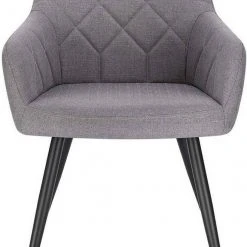 EUGAD Esszimmerstuhl (1 Stück), Wohnzimmerstuhl aus Leinen Polsterstuhl mit Armlehnen und Rückenlehne schwarze Gestell aus Metall Hellgrau Dunkelgrau 19 EUGAD Esszimmerstuhl (1 Stück), Wohnzimmerstuhl aus Leinen Polsterstuhl mit Armlehnen und Rückenlehne schwarze Gestell aus Metall Hellgrau Dunkelgrau -Eugad Möbel Einkaufen 001b3ab0 3b08 4e7e a911 b84e53cf512c