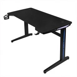 EUGAD Gamingtisch, Gaming Tisch mit LED 120x60cm Ergonomischer Schwarz Computertisch Schreibtisch PC Tisch mit Kabelmanagement Becherhalter Kopfhörerhalterung -Eugad Möbel Einkaufen 00a8cca1 cae7 42cd b2ae 7a808c7128eb