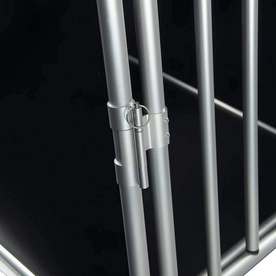 EUGAD Tiertransportbox, Hundetransportbox Alu Hundebox Reisebox Autobox für Husky Samojede Weimaraner Labrador Golden Retriever 90 x 65 x 69 cm XXL Schwarz Grau 15 EUGAD Tiertransportbox, Hundetransportbox Alu Hundebox Reisebox Autobox für Husky Samojede Weimaraner Labrador Golden Retriever 90 x 65 x 69 cm XXL Schwarz Grau – Bild 15