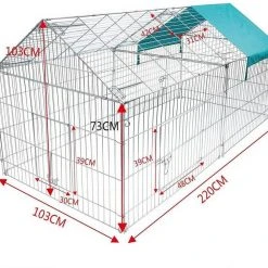 EUGAD Freigehege »0200HT«, Hasengehege Kaninchenstall Freilauf Gehege Kleintiergehege mit Ausbruchsperre Sonnenschutz -Eugad Möbel Einkaufen 00d62d40 c91c 59c2 974b 47332d8cfff3