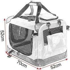 EUGAD Tiertransporttasche, Hundebox faltbar Hundetransportbox Blau -Eugad Möbel Einkaufen 0535a4a7 355e 40ed 93f0 e8ea88910a04