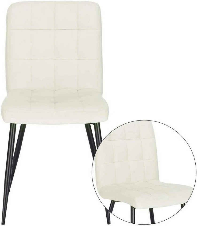 EUGAD Esszimmerstuhl (2 Stück), Polsterstuhl Wohnzimmerstuhl Samtstuhl Sessel mit Rückenlehne, Metallbeine, Sitzfläche aus Samt, Dunkelgrün Blau, Creme, Dunkelgrau, Dunkelgrün, Hellgrau, Rosa 18 EUGAD Esszimmerstuhl (2 Stück), Polsterstuhl Wohnzimmerstuhl Samtstuhl Sessel mit Rückenlehne, Metallbeine, Sitzfläche aus Samt, Dunkelgrün Blau, Creme, Dunkelgrau, Dunkelgrün, Hellgrau, Rosa – Bild 18