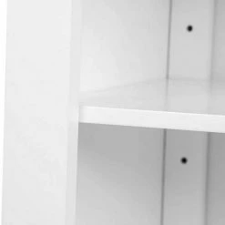 EUGAD Badkommode, Badschrank Beistellschrank, mit Doppeltür, 4 Fächern, MDF, Weiß -Eugad Möbel Einkaufen 061d7916 3aa6 5963 8b8d 02d82b52a52c