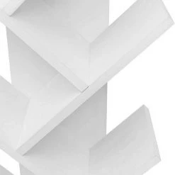 EUGAD Bücherregal, Raumteiler Standregal, mit 8 Ebenen, 40x20x127cm, Weiß -Eugad Möbel Einkaufen 0630a47a 0b3f 56c3 8387 378a4fe0eff2
