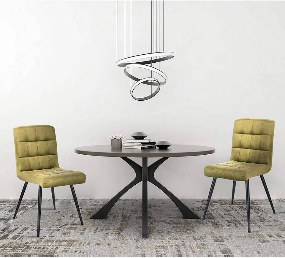 EUGAD Esszimmerstuhl (2 Stück), Polsterstuhl Wohnzimmerstuhl Samtstuhl Sessel mit Rückenlehne, Metallbeine, Sitzfläche aus Samt, Dunkelgrün Blau, Creme, Dunkelgrau, Dunkelgrün, Hellgrau, Rosa 2 EUGAD Esszimmerstuhl (2 Stück), Polsterstuhl Wohnzimmerstuhl Samtstuhl Sessel mit Rückenlehne, Metallbeine, Sitzfläche aus Samt, Dunkelgrün Blau, Creme, Dunkelgrau, Dunkelgrün, Hellgrau, Rosa – Bild 2