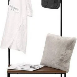 EUGAD Garderobenständer, (1 St), Kleiderständer, mit Haken, Schuhbank, Dunkelbraun 11 EUGAD Garderobenständer, (1 St), Kleiderständer, mit Haken, Schuhbank, Dunkelbraun -Eugad Möbel Einkaufen 06d1fa6d 69d1 5fe9 a178 ebea576a6922