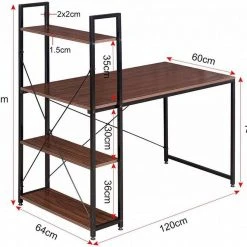 EUGAD Schreibtisch, Bürotisch mit Ablage Holz Stahl 120x64x120cm (BxTxH) Hell Eiche+schwarz Dunkel Buche-Schwarz, Hell Eiche-Schwarz, Hell Eiche-Weiß 26 EUGAD Schreibtisch, Bürotisch mit Ablage Holz Stahl 120x64x120cm (BxTxH) Hell Eiche+schwarz Dunkel Buche-Schwarz, Hell Eiche-Schwarz, Hell Eiche-Weiß -Eugad Möbel Einkaufen 070b6e86 a28d 5a9d af85 953b734f58ff