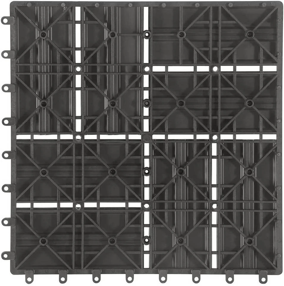 EUGAD WPC-Fliesen, 22 Stück WPC Terrassenfliesen Klickfliesen 30x30cm Coffee Anthrazit, Dunkelgrau, Hellgrau 28 EUGAD WPC-Fliesen, 22 Stück WPC Terrassenfliesen Klickfliesen 30x30cm Coffee Anthrazit, Dunkelgrau, Hellgrau – Bild 28