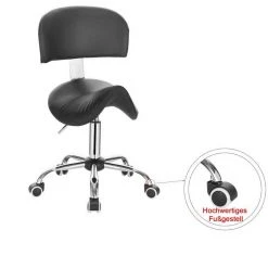 EUGAD Arbeitshocker (1er-Set), Sattelhocker mit Rückenlehne gepolstert höhenverstellbar aus Kunstleder Schwarz Grau, Weiß 29 EUGAD Arbeitshocker (1er-Set), Sattelhocker mit Rückenlehne gepolstert höhenverstellbar aus Kunstleder Schwarz Grau, Weiß -Eugad Möbel Einkaufen 099ba316 70cd 5b92 be71 69a83df16740