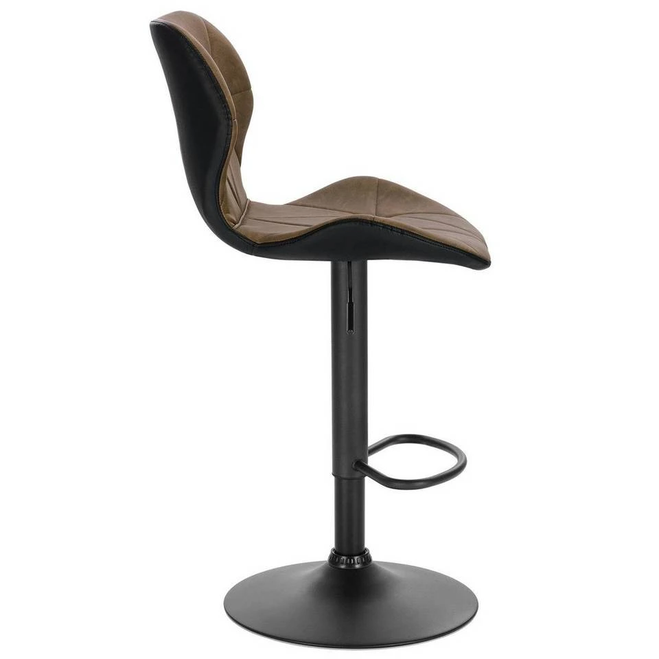 EUGAD Barhocker, 4er-Set mit Rückenlehne aus Kunstleder Metall Braun Anthrazit, Dunkelbraun, Grau 6 EUGAD Barhocker, 4er-Set mit Rückenlehne aus Kunstleder Metall Braun Anthrazit, Dunkelbraun, Grau – Bild 6