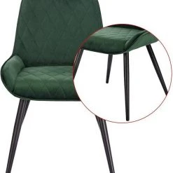 EUGAD Esszimmerstuhl (2 Stück), Polsterstuhl Küchenstuhl Wohnzimmerstuhl mit Rückenlehne, Sitzfläche aus Samt, Retrostuhl mit Metallbeine für Esszimmer Wohnzimmer, Schwarz Dunkelgrau, Dunkelgrün 32 EUGAD Esszimmerstuhl (2 Stück), Polsterstuhl Küchenstuhl Wohnzimmerstuhl mit Rückenlehne, Sitzfläche aus Samt, Retrostuhl mit Metallbeine für Esszimmer Wohnzimmer, Schwarz Dunkelgrau, Dunkelgrün -Eugad Möbel Einkaufen 0cc2c924 b245 5cc3 83de 34c846b6d2e8