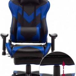 EUGAD Gaming Chair, Bürostuhl, Gaming Stuhl, Kunstleder, mit einstellbaren Armlehnen Rot Blau, Schwarz, Weiß 39 EUGAD Gaming Chair, Bürostuhl, Gaming Stuhl, Kunstleder, mit einstellbaren Armlehnen Rot Blau, Schwarz, Weiß -Eugad Möbel Einkaufen 10a4e2c5 7a46 56ef 99de 3427dc087352