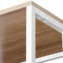 EUGAD Kleiderständer, Garderobenständer Hängeregal mit Schuhregal Holz Metall Schwarz-Hell Eiche Schwarz-Vintage, Wei&szlig;-Eiche -Eugad Möbel Einkaufen 11cfedf4 0547 53d4 b9d6 90b0a11b3e13