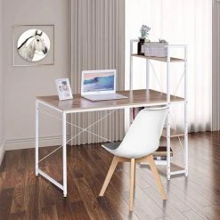 EUGAD Schreibtisch, Bürotisch mit Ablage Holz Stahl 120x64x120cm (BxTxH) Hell Eiche+schwarz Dunkel Buche-Schwarz, Hell Eiche-Schwarz, Hell Eiche-Weiß 31 EUGAD Schreibtisch, Bürotisch mit Ablage Holz Stahl 120x64x120cm (BxTxH) Hell Eiche+schwarz Dunkel Buche-Schwarz, Hell Eiche-Schwarz, Hell Eiche-Weiß -Eugad Möbel Einkaufen 13480dff 9cf3 58ca ab7a 173180c8e5f6