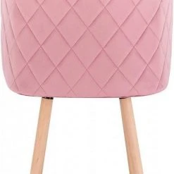 EUGAD Esszimmerstuhl (4 Stück), 4er-Set Esszimmerstuhl Küchenstuhl Samt Massivholz Cremeweiß Cremeweiß, Rosa -Eugad Möbel Einkaufen 14c7f413 a974 56bf 9f9b 538806a49a7c