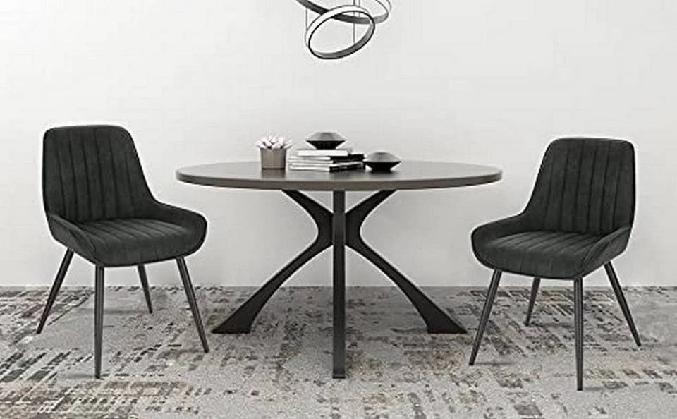 EUGAD Esszimmerstuhl, Polsterstuhl 2er-Set,Sitzfläche aus Stoffbezug Anthrazit, Dunkelbraun, Dunkelgrau 20 EUGAD Esszimmerstuhl, Polsterstuhl 2er-Set,Sitzfläche aus Stoffbezug Anthrazit, Dunkelbraun, Dunkelgrau – Bild 20