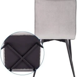 EUGAD Esszimmerstuhl (4 Stück), Polsterstuhl Wohnzimmerstuhl Samtstuhl Sessel mit Rückenlehne, Metallbeine, Sitzfläche aus Samt, Blau Creme, Dunkelgrau, Hellgrau, Rosa 41 EUGAD Esszimmerstuhl (4 Stück), Polsterstuhl Wohnzimmerstuhl Samtstuhl Sessel mit Rückenlehne, Metallbeine, Sitzfläche aus Samt, Blau Creme, Dunkelgrau, Hellgrau, Rosa -Eugad Möbel Einkaufen 15bbdce2 7472 4f93 b923 48e6c9df8d1d