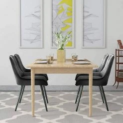 EUGAD Esszimmerstuhl (2 Stück), Polsterstuhl Küchenstuhl Wohnzimmerstuhl mit Rückenlehne, Sitzfläche aus Samt, Retrostuhl mit Metallbeine für Esszimmer Wohnzimmer, Schwarz Dunkelgrau, Dunkelgrün 24 EUGAD Esszimmerstuhl (2 Stück), Polsterstuhl Küchenstuhl Wohnzimmerstuhl mit Rückenlehne, Sitzfläche aus Samt, Retrostuhl mit Metallbeine für Esszimmer Wohnzimmer, Schwarz Dunkelgrau, Dunkelgrün -Eugad Möbel Einkaufen 16653e80 99b4 541e 82ef e6a2c77ac90d