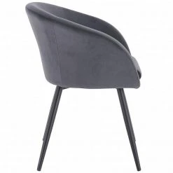 EUGAD Esszimmerstuhl, mit Armlehne, Retro Design, Samt, Metall Dunkelgrau Hellgrau, Schwarz 23 EUGAD Esszimmerstuhl, mit Armlehne, Retro Design, Samt, Metall Dunkelgrau Hellgrau, Schwarz -Eugad Möbel Einkaufen 16e2e858 89dc 5d02 a866 523d119e2e6b