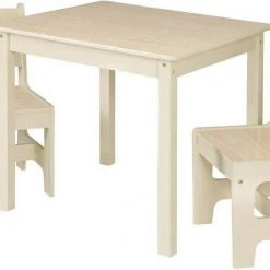 EUGAD Sitzgruppe, Kindersitzgruppe 1 Kindertisch und 2 Kinderstühle Set aus MDF Kindersitzgarnitur Holzoptik Naturfarbe -Eugad Möbel Einkaufen 16f7a396 2091 59a2 8dfd 437af87576c0