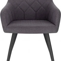 EUGAD Esszimmerstuhl (1 Stück), Wohnzimmerstuhl aus Leinen Polsterstuhl mit Armlehnen und Rückenlehne schwarze Gestell aus Metall Hellgrau Dunkelgrau 27 EUGAD Esszimmerstuhl (1 Stück), Wohnzimmerstuhl aus Leinen Polsterstuhl mit Armlehnen und Rückenlehne schwarze Gestell aus Metall Hellgrau Dunkelgrau -Eugad Möbel Einkaufen 185c3af6 2576 4aa9 80d7 11e687afe79f