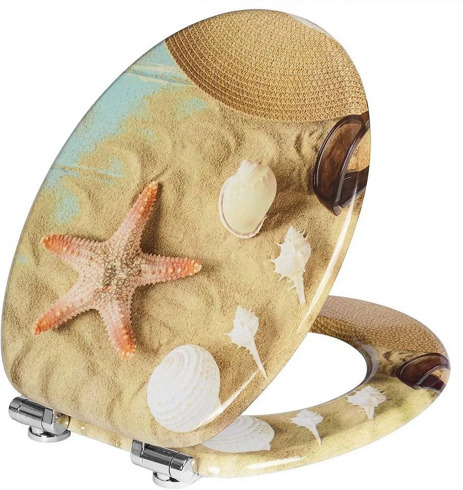 EUGAD WC-Sitz (1-St), Toilettensitz, WC Sitz mit Absenkautomatik, MDF, Holz, Softclose Scharnier Grüne Blätter, Holzfarbe, Lilie, Seestern, Seestern Am Strand, Seestern Sonnenuntergang, Stone, Lila Blume und Stones 36 EUGAD WC-Sitz (1-St), Toilettensitz, WC Sitz mit Absenkautomatik, MDF, Holz, Softclose Scharnier Grüne Blätter, Holzfarbe, Lilie, Seestern, Seestern Am Strand, Seestern Sonnenuntergang, Stone, Lila Blume und Stones – Bild 36