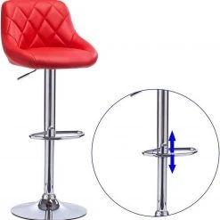 EUGAD Barhocker, 2er-Set Barstühle, höhenverstellbar, 360°drehbar Weiß Bordeaux, Cremewei&szlig;, Grau, Khaki, Rot, Schwarz, Wei&szlig; -Eugad Möbel Einkaufen 19bc4aea cdeb 5c61 b3a0 2dd6a62af492