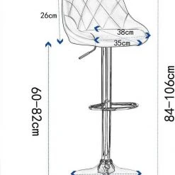 EUGAD Barhocker, 2er-Set Barstühle, höhenverstellbar, 360°drehbar Weiß Bordeaux, Cremewei&szlig;, Grau, Khaki, Rot, Schwarz, Wei&szlig; -Eugad Möbel Einkaufen 1b03dbf5 1643 55a1 8158 bfddad083382