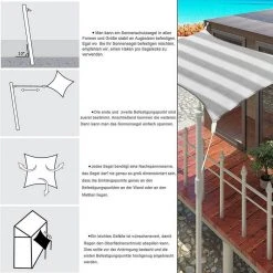 EUGAD Sonnensegel »0192ZYF«, Sonnenschutz HDPE Wasserdurchlässig UV-Schutz -Eugad Möbel Einkaufen 1e8e19e5 3b9d 536e 8e6f eeb1491ebbba