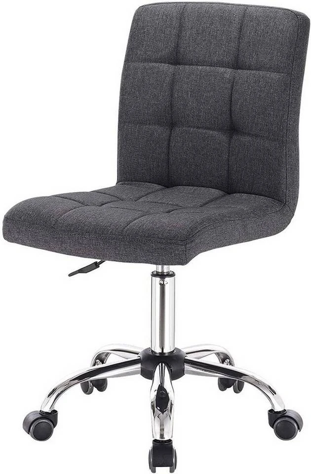 EUGAD Schreibtischstuhl, Bürohocker Schreibtischstuhl Rollhocker drehbar höhenverstellbar Stoffbezug Metall Dunkelgrau, Hellgrau 8 EUGAD Schreibtischstuhl, Bürohocker Schreibtischstuhl Rollhocker drehbar höhenverstellbar Stoffbezug Metall Dunkelgrau, Hellgrau – Bild 8