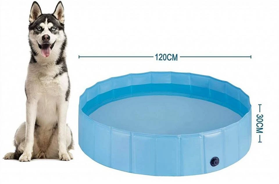 EUGAD Planschbecken, Hundepool Planschbecken für Hunde Katzen blau 10 EUGAD Planschbecken, Hundepool Planschbecken für Hunde Katzen blau – Bild 10