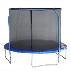 EUGAD Gartentrampolin, Trampolin 305 cm mit Sicherheitsnetz Blau