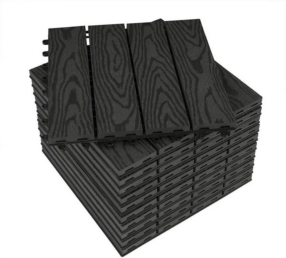 EUGAD WPC-Fliesen, WPC Fliesen Klickfliesen in Holzoptik 22 Stücke für 2m² Hellgrau Anthrazit, Braun, Coffee 18 EUGAD WPC-Fliesen, WPC Fliesen Klickfliesen in Holzoptik 22 Stücke für 2m² Hellgrau Anthrazit, Braun, Coffee – Bild 18