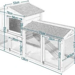 EUGAD Tierhaus, Kaninchenstall Kleintierstall Hasenkäfig, mit Treppe Wetterfest Doppelstöckig, Hellrot 9 EUGAD Tierhaus, Kaninchenstall Kleintierstall Hasenkäfig, mit Treppe Wetterfest Doppelstöckig, Hellrot -Eugad Möbel Einkaufen 231ffc32 c68d 5722 93e1 e7f5076e8de1