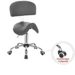 EUGAD Arbeitshocker (1er-Set), Sattelhocker mit Rückenlehne gepolstert höhenverstellbar aus Kunstleder Schwarz Grau, Weiß 37 EUGAD Arbeitshocker (1er-Set), Sattelhocker mit Rückenlehne gepolstert höhenverstellbar aus Kunstleder Schwarz Grau, Weiß -Eugad Möbel Einkaufen 23793ee8 3036 5460 95d8 eecdca7b7ade