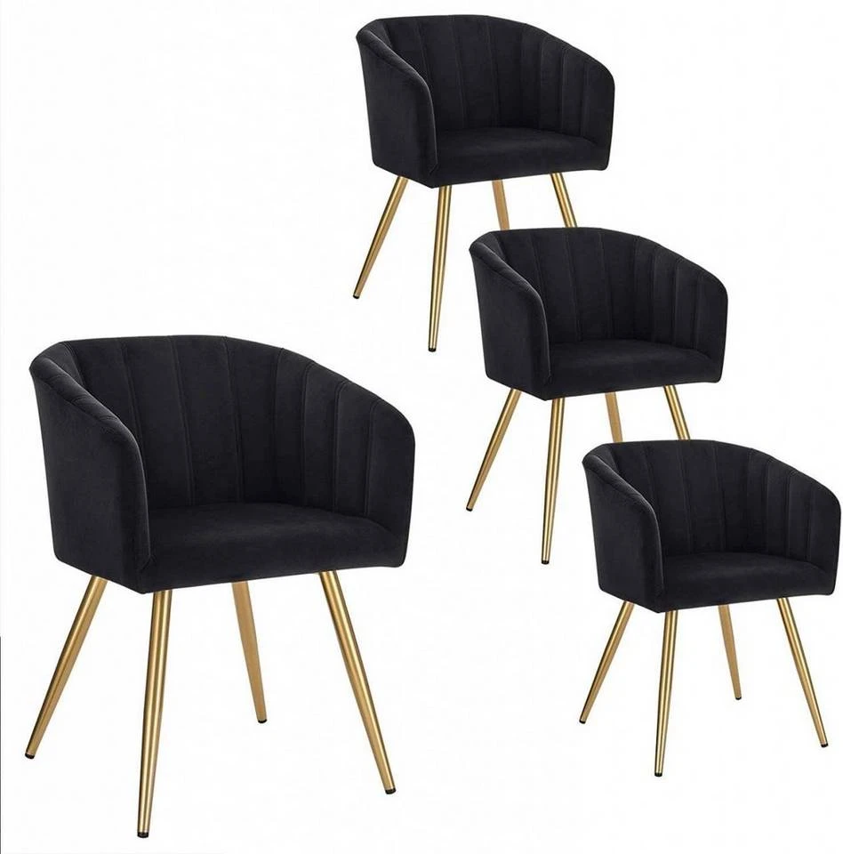 EUGAD Esszimmerstuhl (4 Stück), 4er-Set Esszimmerstuhl Polsterstuhl aus Samt Dunkelgrün Dunkelgrau, Dunkelgrün, Rosa, Schwarz 10 EUGAD Esszimmerstuhl (4 Stück), 4er-Set Esszimmerstuhl Polsterstuhl aus Samt Dunkelgrün Dunkelgrau, Dunkelgrün, Rosa, Schwarz – Bild 10