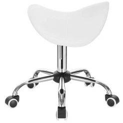 EUGAD Drehstuhl (1 Stück), Sattelhocker gepolstert höhenverstellbar aus Kunstleder Grau Schwarz, Wei&szlig; -Eugad Möbel Einkaufen 26fd1579 62f3 5390 8e15 6984d79c397b