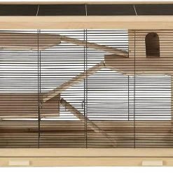 EUGAD Kleintierkäfig, Hamsterkäfig Holz Groß Mäusekäfig Nagerkäfig Nagervilla Dreistöckig 62x50x86cm -Eugad Möbel Einkaufen 2759759e f805 5c7d b18f fc9da7f3f72b