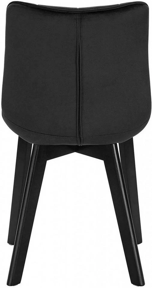 EUGAD Esszimmerstuhl (2 Stück), Wohnzimmerstuhl mit Rückenlehne, Polsterstuhl Küchenstuhl Weich Samt und Holz für ESS- und Wohnzimmer Schwarz Dunkelgrau, Dunkelgrün, Rosa 7 EUGAD Esszimmerstuhl (2 Stück), Wohnzimmerstuhl mit Rückenlehne, Polsterstuhl Küchenstuhl Weich Samt und Holz für ESS- und Wohnzimmer Schwarz Dunkelgrau, Dunkelgrün, Rosa – Bild 7