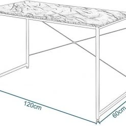 EUGAD Schreibtisch, mit Bücherregal 120x60x70 cm Schwarz Marmor Holz Vintage 16 EUGAD Schreibtisch, mit Bücherregal 120x60x70 cm Schwarz Marmor Holz Vintage -Eugad Möbel Einkaufen 28b066d8 5840 530b 9bcd 80cf17d63487