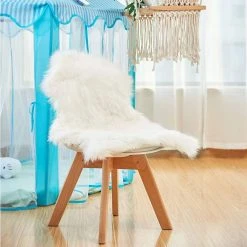 Teppich, EUGAD, Lammfell Schaffell echtes Naturfell Wohnzimmer Bettvorleger Sofa Matte Grau Wei&szlig; -Eugad Möbel Einkaufen 29135c37 9647 5bfa 8367 90e972bc15fc