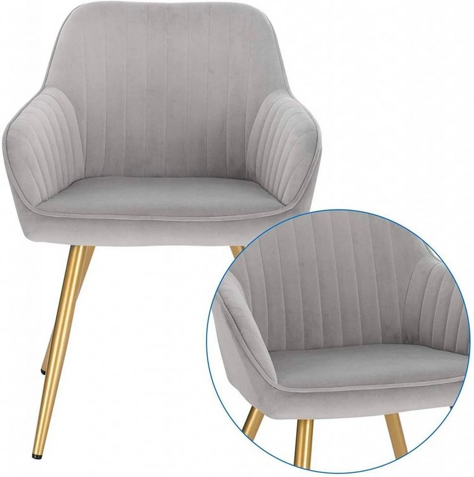 EUGAD Polsterstuhl (Set, 1 Stück), Esszimmerstuhl Küchenstuhl Samt, mit goldener Metallbeinen Blau, Bordeaux, Dunkelgrau, Dunkelgrün, Hellgrau, Rosa, Schwarz 26 EUGAD Polsterstuhl (Set, 1 Stück), Esszimmerstuhl Küchenstuhl Samt, mit goldener Metallbeinen Blau, Bordeaux, Dunkelgrau, Dunkelgrün, Hellgrau, Rosa, Schwarz – Bild 26