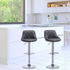 EUGAD Barhocker, 2er-Set Barstühle, höhenverstellbar, 360°drehbar Weiß Bordeaux, Cremewei&szlig;, Grau, Khaki, Rot, Schwarz, Wei&szlig; -Eugad Möbel Einkaufen 2a37e67e 8f5c 55a0 8463 fd3d44feddd3