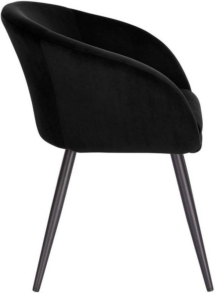 EUGAD Esszimmerstuhl, mit Armlehne, Retro Design, Samt, Metall Dunkelgrau Hellgrau, Schwarz 10 EUGAD Esszimmerstuhl, mit Armlehne, Retro Design, Samt, Metall Dunkelgrau Hellgrau, Schwarz – Bild 10