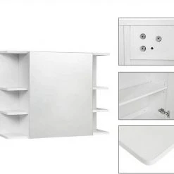 EUGAD Spiegelschrank Badezimmerspiegel Hängeschrank mit 8 Ablagen mit Tür Weiß 14 EUGAD Spiegelschrank Badezimmerspiegel Hängeschrank mit 8 Ablagen mit Tür Weiß -Eugad Möbel Einkaufen 2b7bd28a 66f9 5dd5 9cf7 e0a3f845151c
