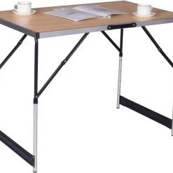 EUGAD Campingtisch, Campingtisch Alu Klapptisch, Tischplatte aus MDF, Schwarz Eiche, Grau -Eugad Möbel Einkaufen 2ebceed8 31f8 5219 a805 0cbac6e6b533