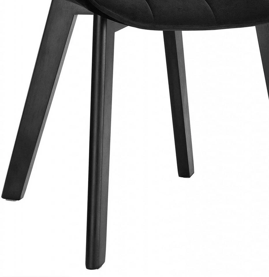 EUGAD Esszimmerstuhl (2 Stück), Wohnzimmerstuhl mit Rückenlehne, Polsterstuhl Küchenstuhl Weich Samt und Holz für ESS- und Wohnzimmer Schwarz Dunkelgrau, Dunkelgrün, Rosa 9 EUGAD Esszimmerstuhl (2 Stück), Wohnzimmerstuhl mit Rückenlehne, Polsterstuhl Küchenstuhl Weich Samt und Holz für ESS- und Wohnzimmer Schwarz Dunkelgrau, Dunkelgrün, Rosa – Bild 9