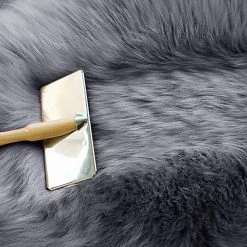 Teppich, EUGAD, 2er-Set Öko Lammfell echtes Longhair Fell XL (100-104)x65cm Grau -Eugad Möbel Einkaufen 30abb9d9 056c 518f ba28 4294b105e6ba
