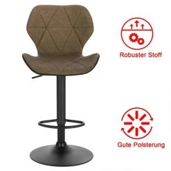 EUGAD Barhocker, 4er-Set mit Rückenlehne aus Kunstleder Metall Braun Anthrazit, Dunkelbraun, Grau 36 EUGAD Barhocker, 4er-Set mit Rückenlehne aus Kunstleder Metall Braun Anthrazit, Dunkelbraun, Grau -Eugad Möbel Einkaufen 31b92216 3cfc 44d2 93f3 05e8c0e32e1d