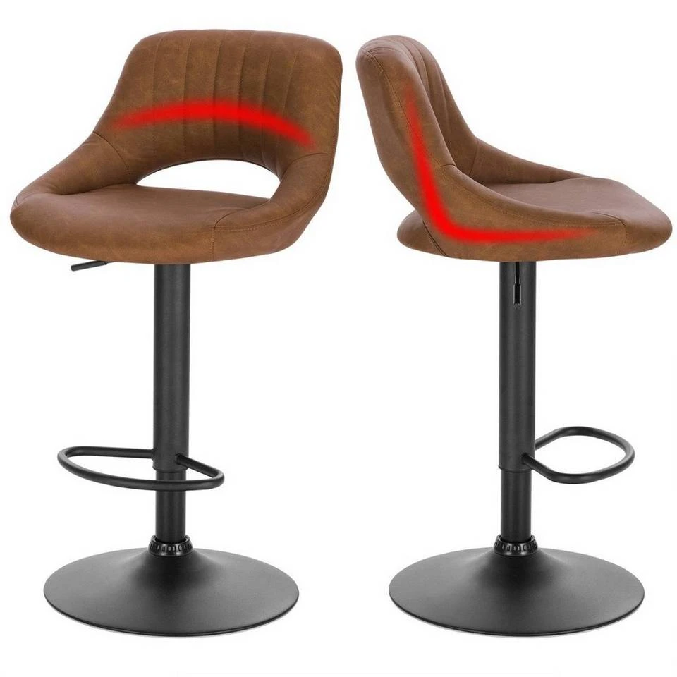 EUGAD Barhocker, 4er-Set Tresenhocker aus Kunstleder Gestell aus Stahl Dunkelbraun Anthrazit, Grau 18 EUGAD Barhocker, 4er-Set Tresenhocker aus Kunstleder Gestell aus Stahl Dunkelbraun Anthrazit, Grau – Bild 18